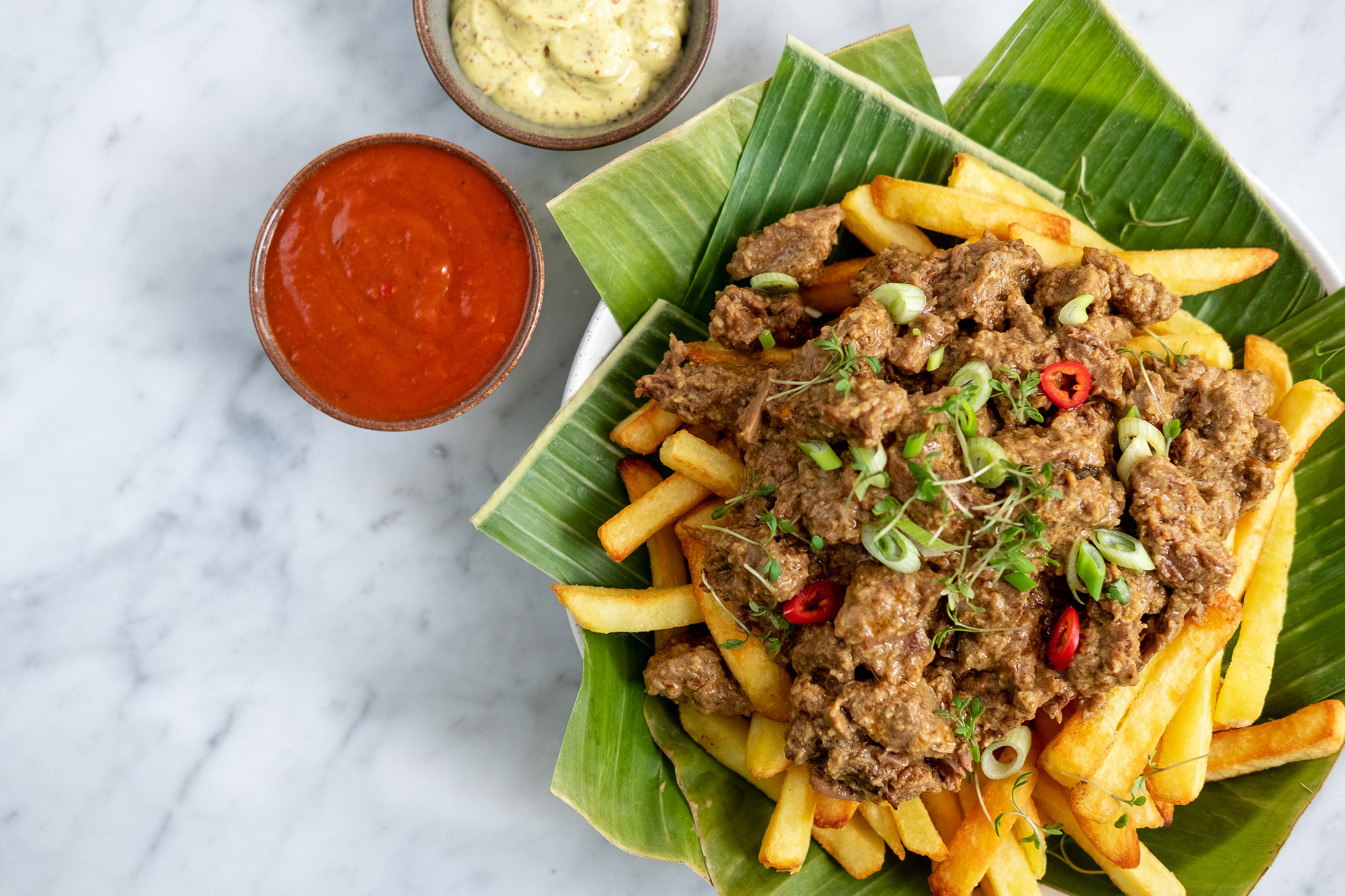 Samasaya-Frietje stoof met Rendang